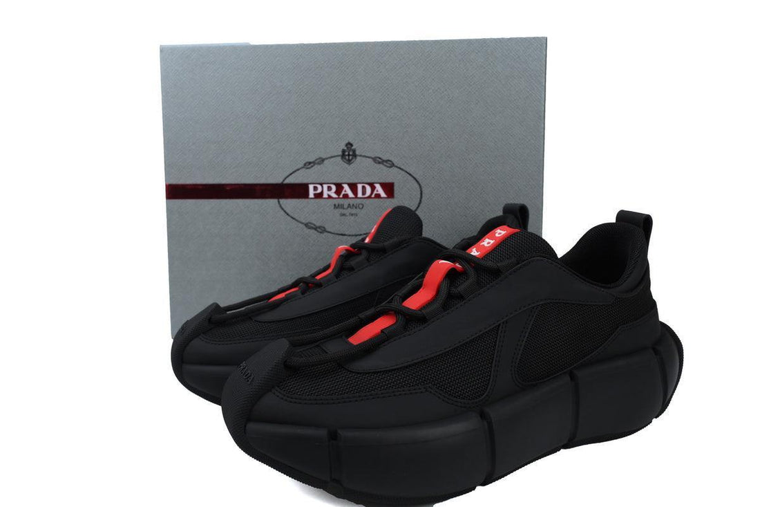 Custom PRD Black Red Sneakers DA7AP