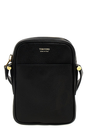 Tom Ford Men Logo Leather Shoulder Strap