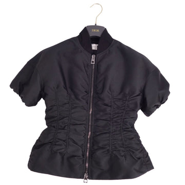 Christian Dior Jacket Bronze 2023 Bonburger Jacket Technical Silk  Cotton Bee Tissue Gaze Out  F34 USA2 I38 Black S