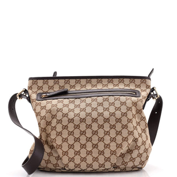 Front Zip Messenger GG Canvas Medium