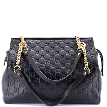 Soft Signature Shoulder Bag Guccissima Leather Medium
