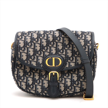 Christian Dior Ombreek Bobby Canvas  Leather Shoulder Bag Nbey