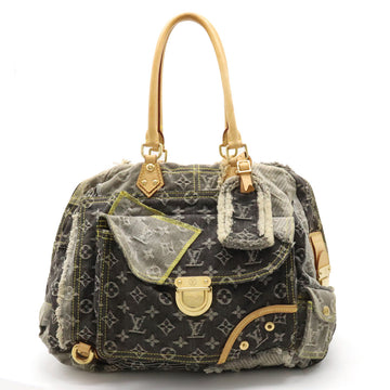 Louis Vuitton Monogram Denim Patchwork Bowie Shoulder Bag Boston Gray Bag M95377