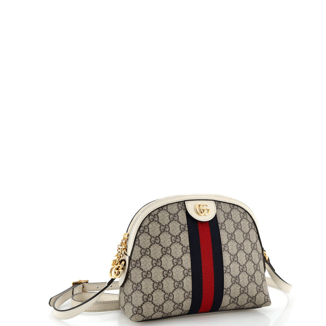 Ophidia Dome Shoulder Bag GG Coated Canvas Small