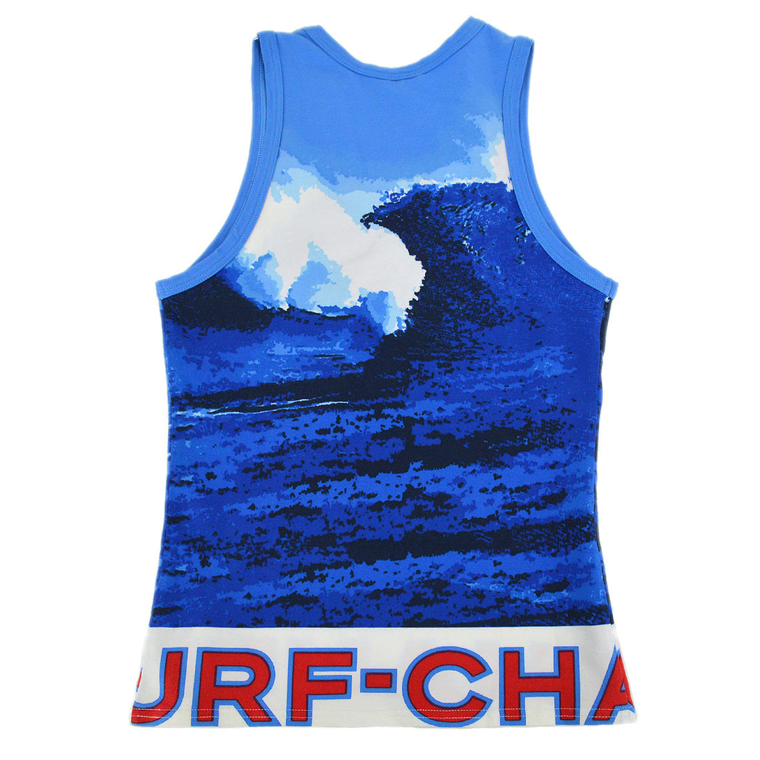 Chanel Surf Line Sleeveless Tops Blue 02S #38