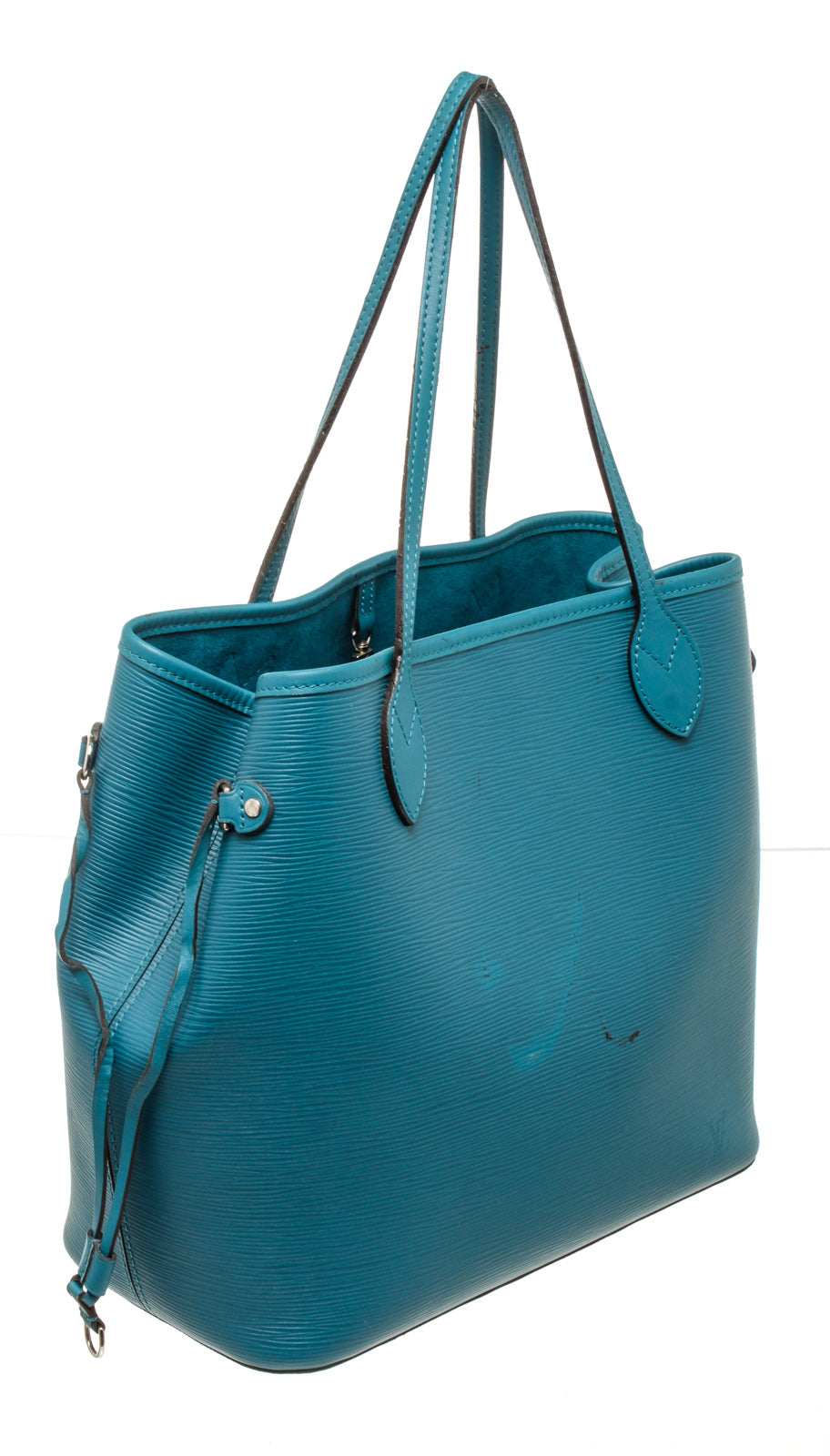 Louis Vuitton Blue Epi Leather Neverfull MM Tote Bag