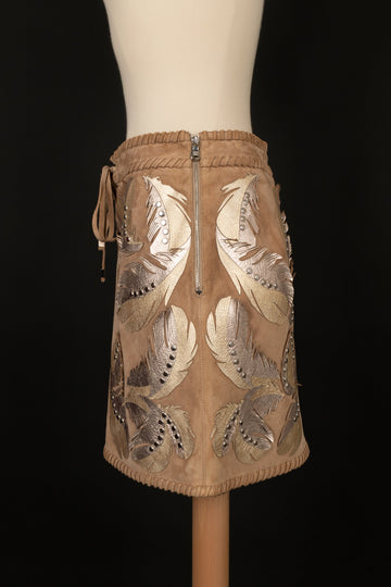 Jupe en daim Cavalli