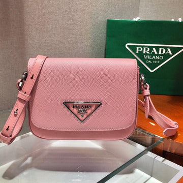 Makersluxe - Saffiano Identity Shoulder Bag Pink