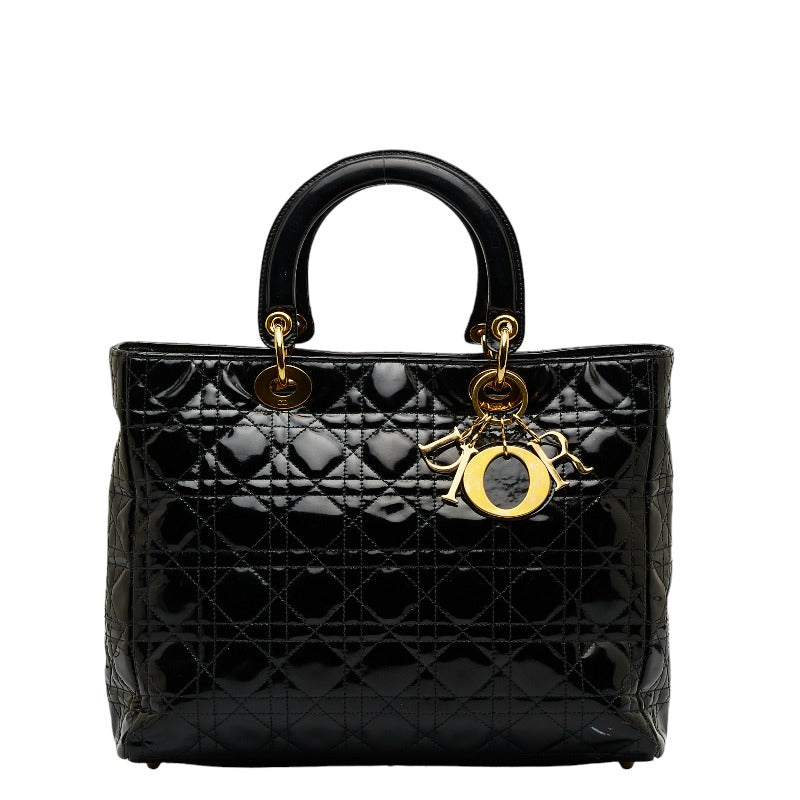 Dior  Handbag Shoulder Bag 2WAY Black Patent Leather  Dior