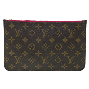 Louis Vuitton Neverfull Pouch  Canvas Clutch Bag ()