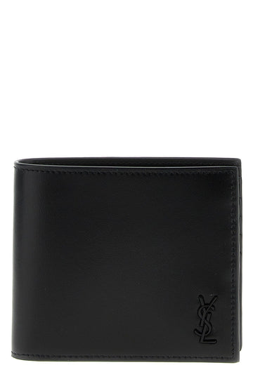Saint Laurent Men Logo Leather Wallet
