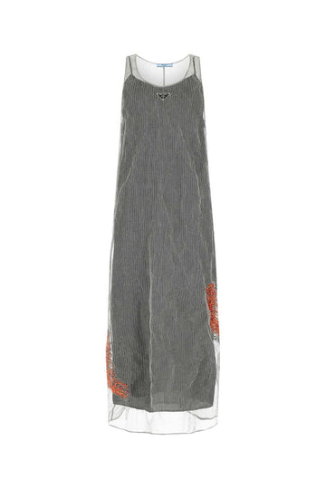 PRADA Elegant Mesh Long Dress for Women