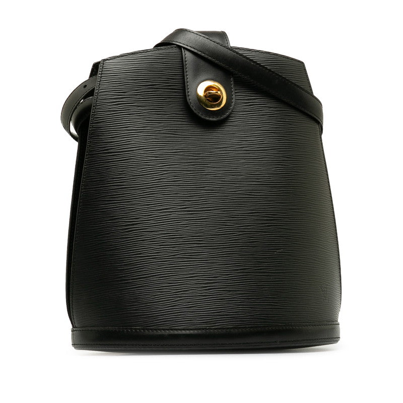 Louis Vuitton Epi Cluny Shoulder Bag M52252 Noir Black Leather Women's