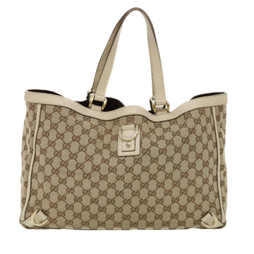 GUCCI GG Canvas Hand Bag 2Set Beige fm2158