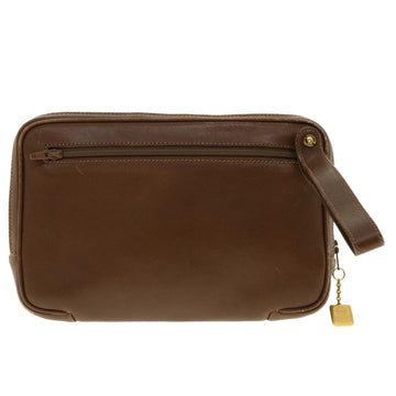 GUCCI Clutch Bag Leather Brown 006.23.0014 fm2288