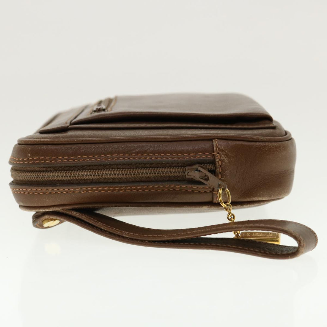 GUCCI Clutch Bag Leather Brown 006.23.0014 fm2288
