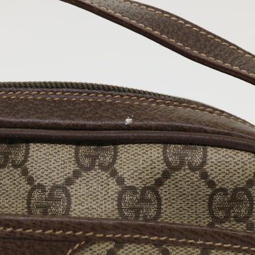 GUCCI GG Canvas Shoulder Bag PVC Leather Beige 001.58.6594 fm2522