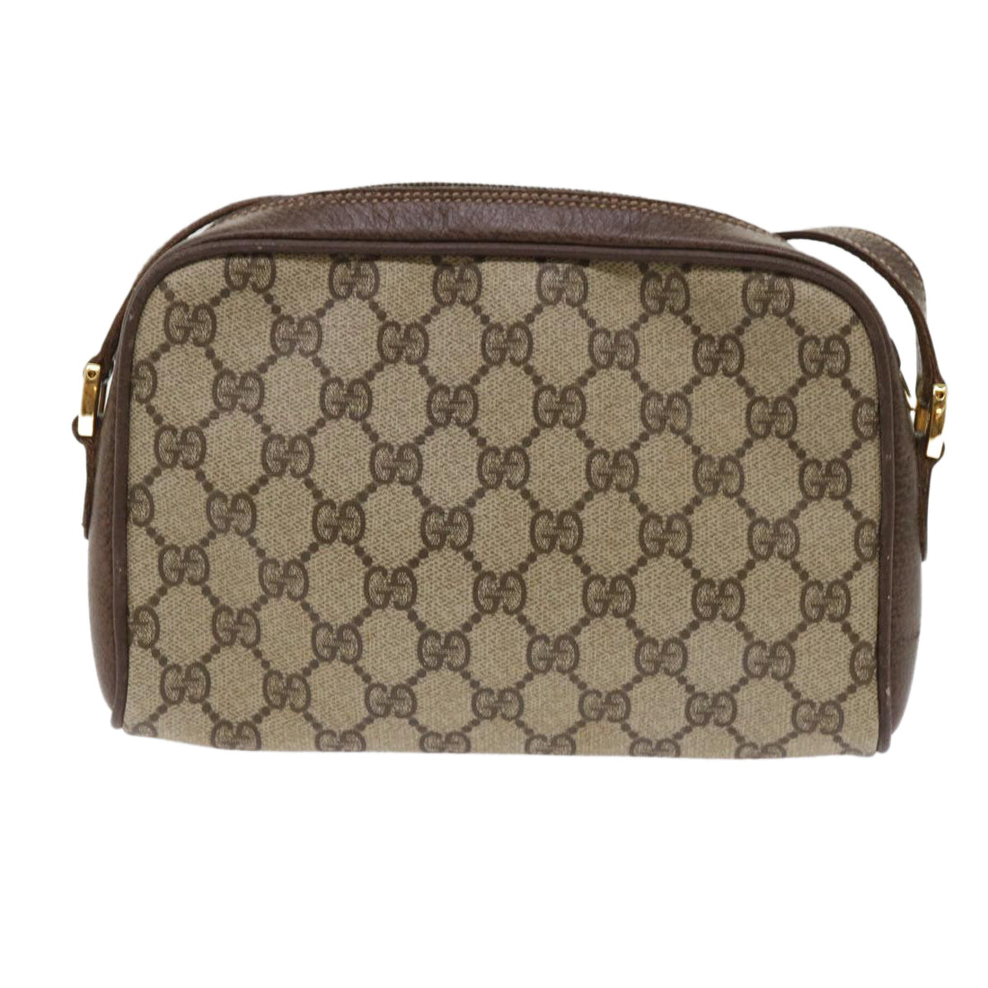 GUCCI GG Canvas Shoulder Bag PVC Leather Beige 001.58.6594 fm2522