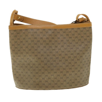 GUCCI Micro GG Canvas Shoulder Bag PVC Leather Beige fm2666