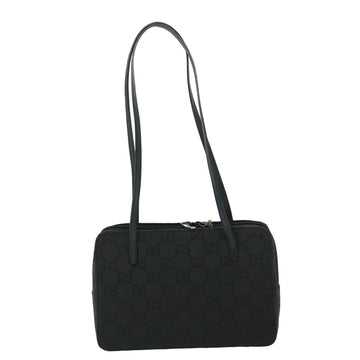 GUCCI GG Canvas Shoulder Bag Black fm2708