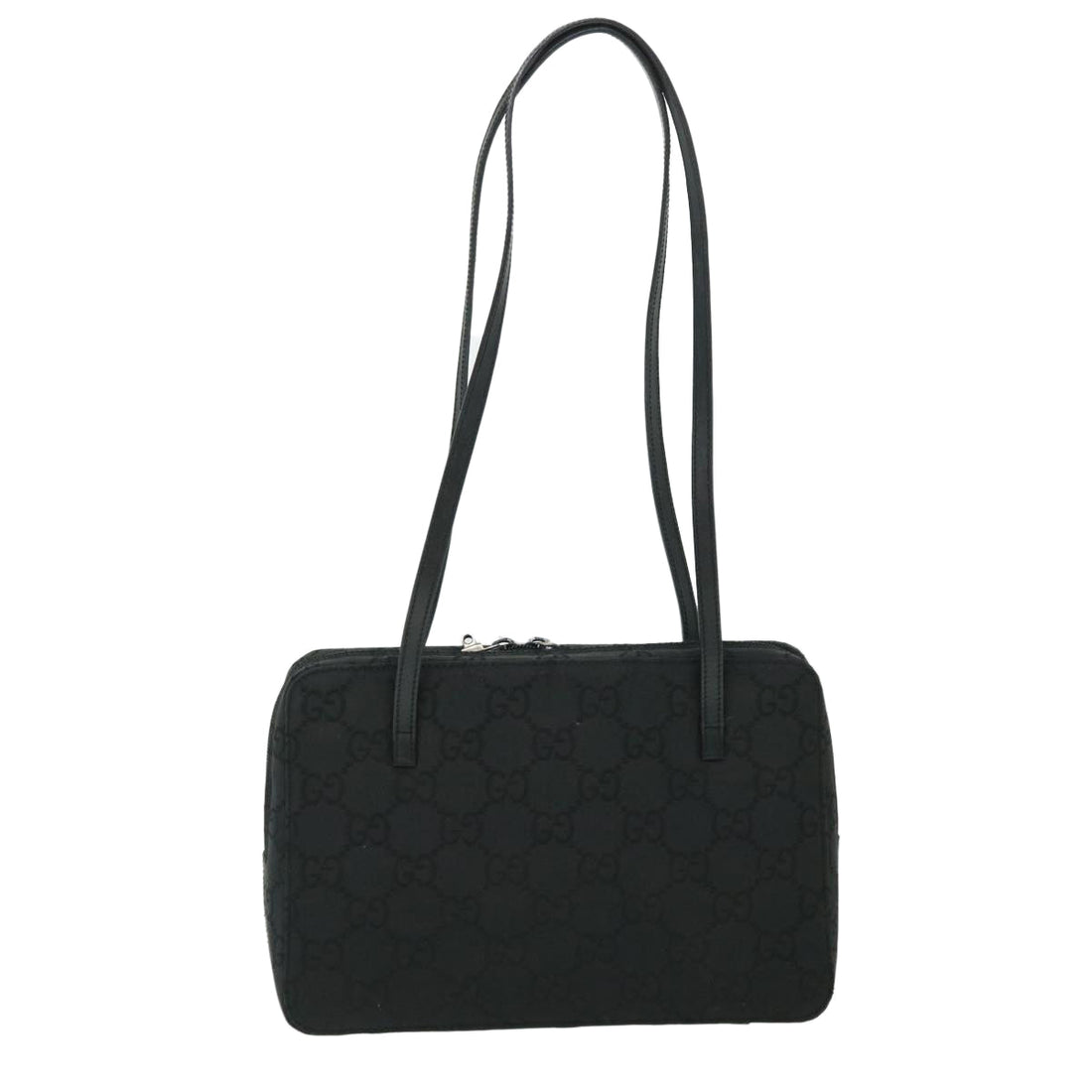 GUCCI GG Canvas Shoulder Bag Black fm2708