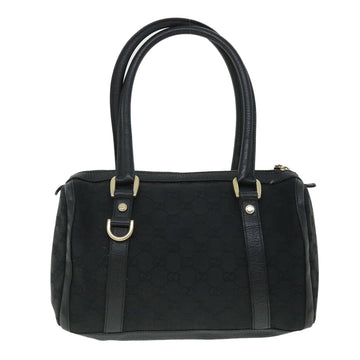 GUCCI GG Canvas Hand Bag Black 130942 fm2710