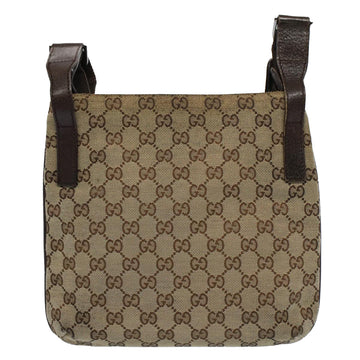GUCCI GG Canvas Shoulder Bag Beige 122793 fm2787