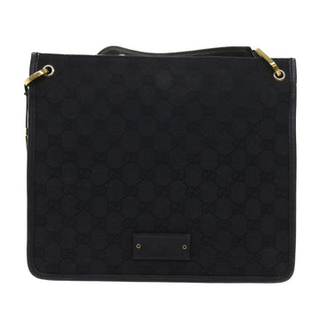 GUCCI GG Canvas Shoulder Bag Black 91762 fm2789