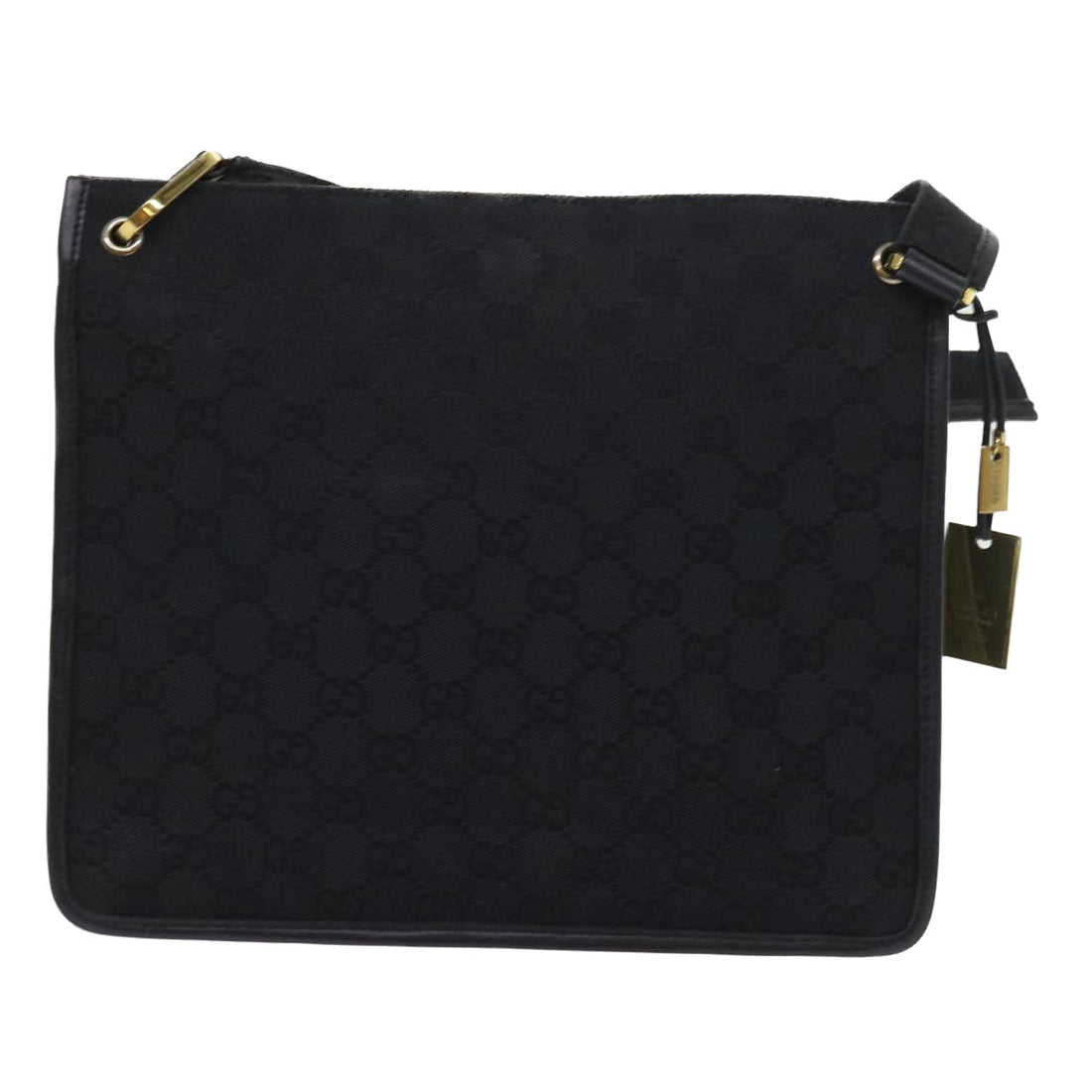 GUCCI GG Canvas Shoulder Bag Black 91762 fm2789
