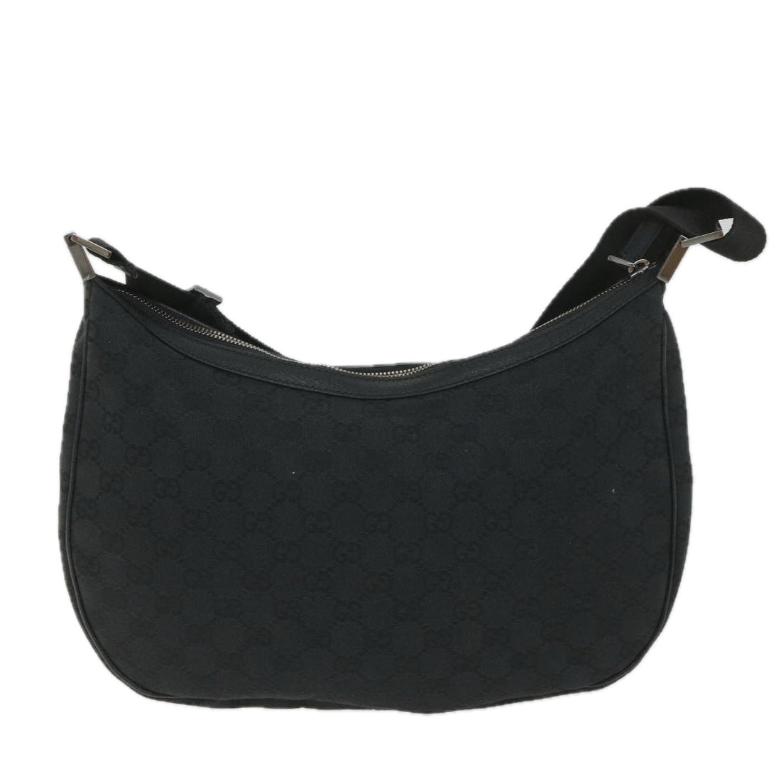 GUCCI GG Canvas Shoulder Bag Black 122790 fm2838
