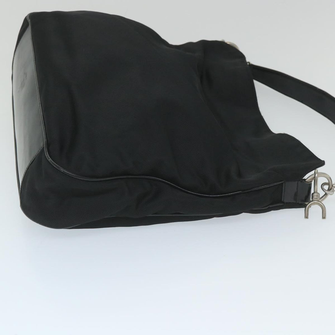 GUCCI Shoulder Bag Nylon Black 001 1998 1577 fm2876