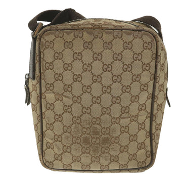GUCCI GG Canvas Shoulder Bag Beige 122759 fm2942