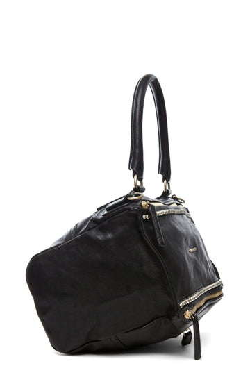Medium Pandora with Stud Embellishment Black