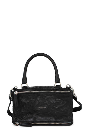Medium Pandora Bag Crinkle Black with Silver Hardware