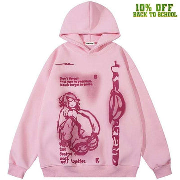Makersluxe® Unisex Pullover Hoodie Street Boy