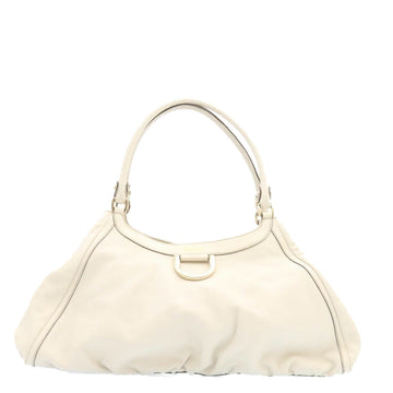 GUCCI Leather Tote Bag White am1090g