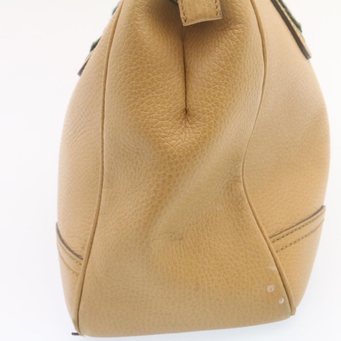 GUCCI Princy Line Tote Bag Leather Beige am1445g
