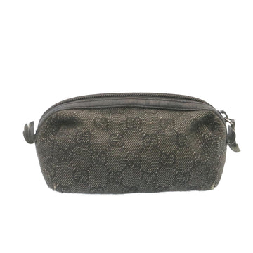 GUCCI GG Canvas Cosmetic Pouch Black am1504g
