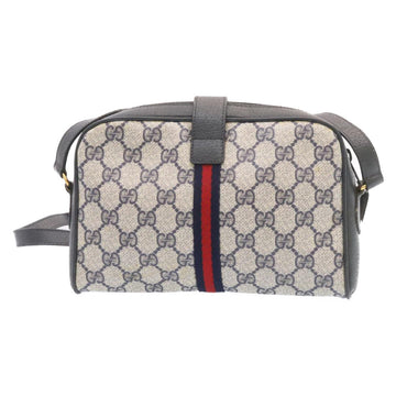 GUCCI Sherry Line GG Canvas Shoulder Bag Navy Red am1664g