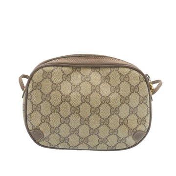 GUCCI Web Sherry Line GG Canvas Shoulder Bag Beige Red Green am1986g