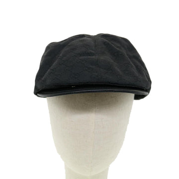 GUCCI Web Sherry Line GG Canvas Hunting cap Hat Black Green Red am2782g