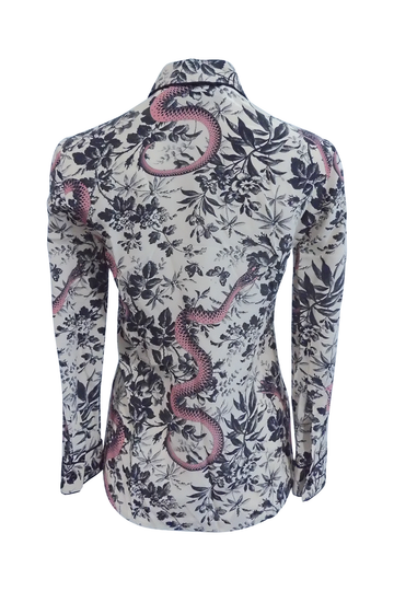 Floral Snake Print Shirt