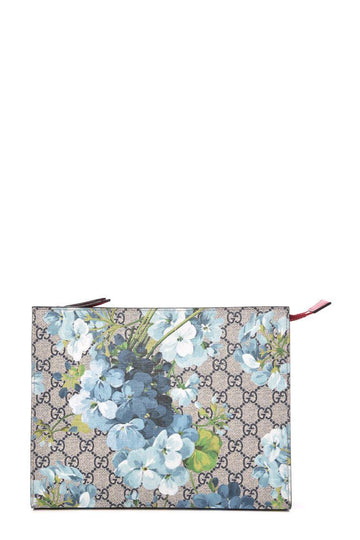 GG Blooms Large Pouch Blue Blooms