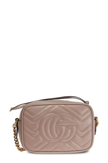 GG Marmont Matelasse Mini Bag Dusty Pink