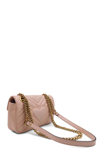 GG Marmont Mini Matelasse Shoulder Bag Pink