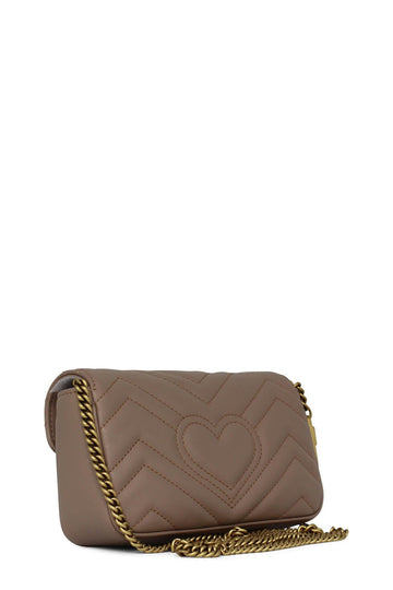 GG Marmont Super Mini Matelasse Bag Dusty Pink