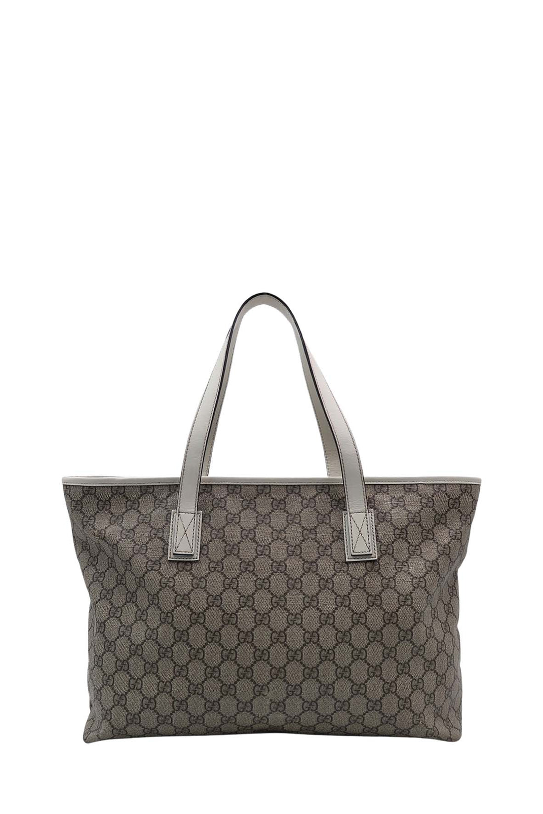GG Supreme Tote Brown, White