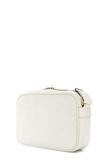 Logo Print Messenger Bag White