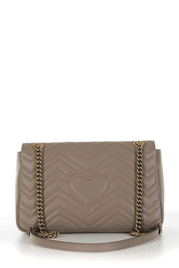 GG Marmont Medium Matelasse Shoulder Bag Dusty Pink