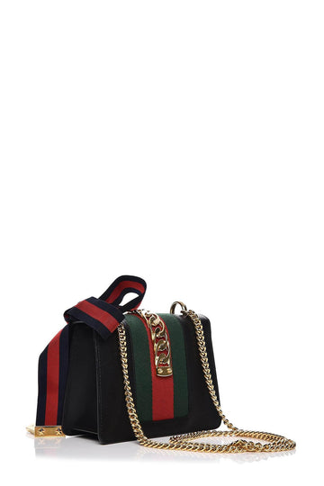 Mini Sylvie Chain Bag Black
